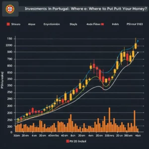 Gráfico mostrando a evolução do mercado de Investimentos em Portugal.
