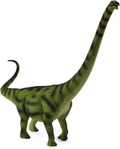 Figura realista de Argentinosaurus em PVC pintado à mão, um dos maiores saurópodes do Cretácico