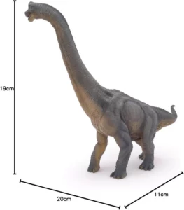 Figura realista de Braquiossauro em PVC pintado à mão, saurópode herbívoro do Jurássico com pescoço longo