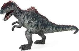 Figura realista de Giganotossauro em PVC pintado à mão, predador do Cretácico com crista dorsal espinhosa