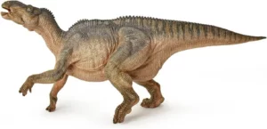 Figura realista de Iguanodon em PVC pintado à mão, dinossauro herbívoro do Cretácico com polegares em forma de espinho