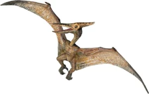 Figura realista de Pterodactylus em PVC pintado à mão, réptil voador do Jurássico com asas membranosas